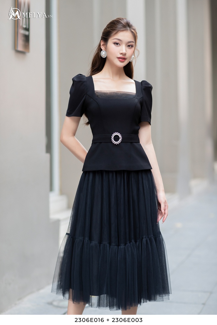 10 mẫu váy đen cá tính dự tiệc đẹp sang chảnh cực thu hút