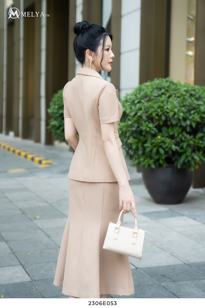 Sét áo vest và chân váy dạ | Shopee Việt Nam