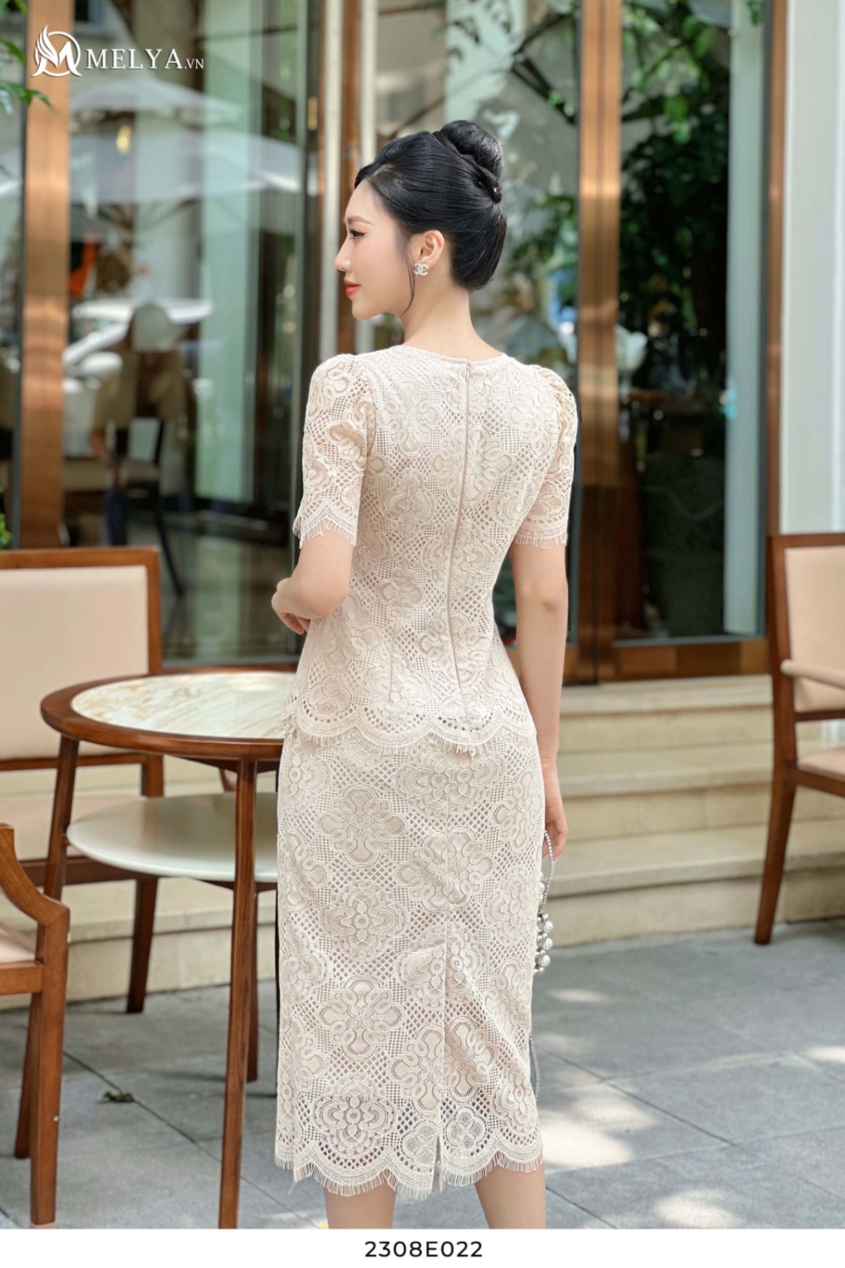 Cổ áo mới của phụ nữ Pháp thanh lịch cổ áo vuông là váy mỏng Xia Mingyuan  kiểu bong bóng tay áo đầm ren mỏng - váy đầm 🆘 Kho Hàng Tàu |