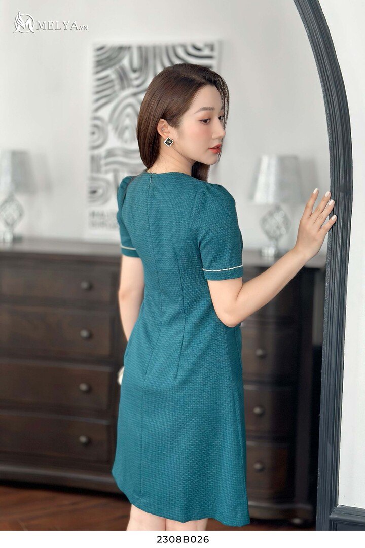 Váy Adore Dress xanh cổ vịt size M (Đã passed) | Shopee Việt Nam