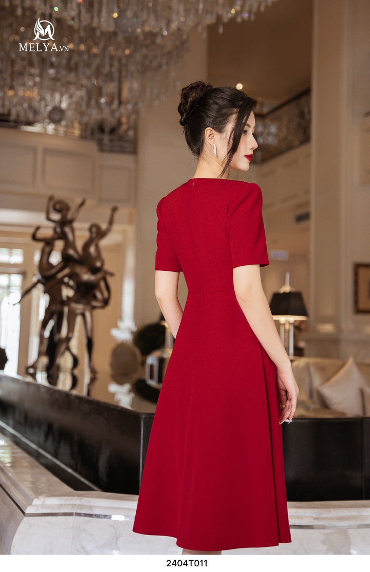 Đầm Xòe - Fiona Dress - Đỏ Đô