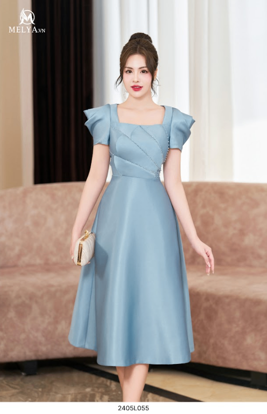 Đầm Xoè - LyLy Dress - Xanh Da Trời