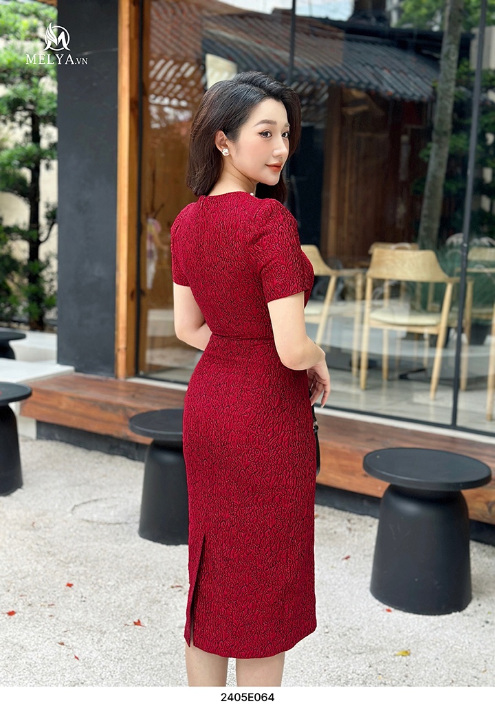 Đầm Ôm - Ashley Dress - Đỏ Đô