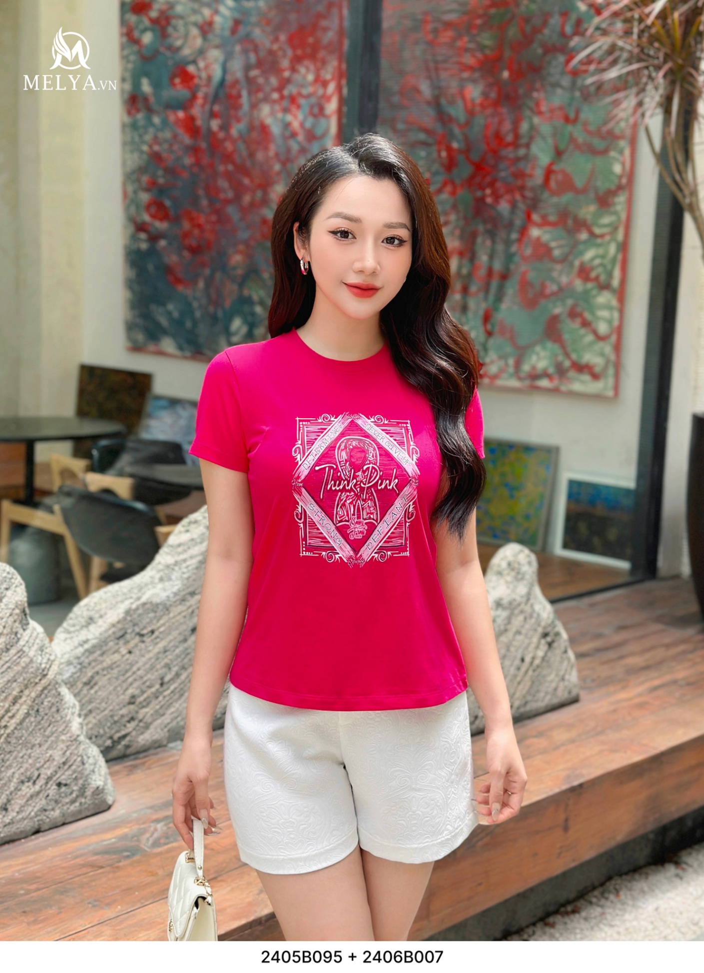 Áo Phông - Think Pink - Hồng Sen