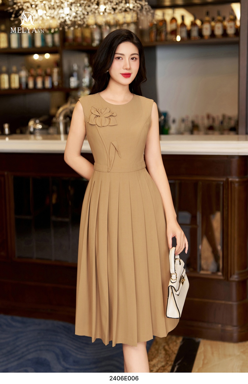 Đầm Xòe - Minimal Dress - Nâu Vàng