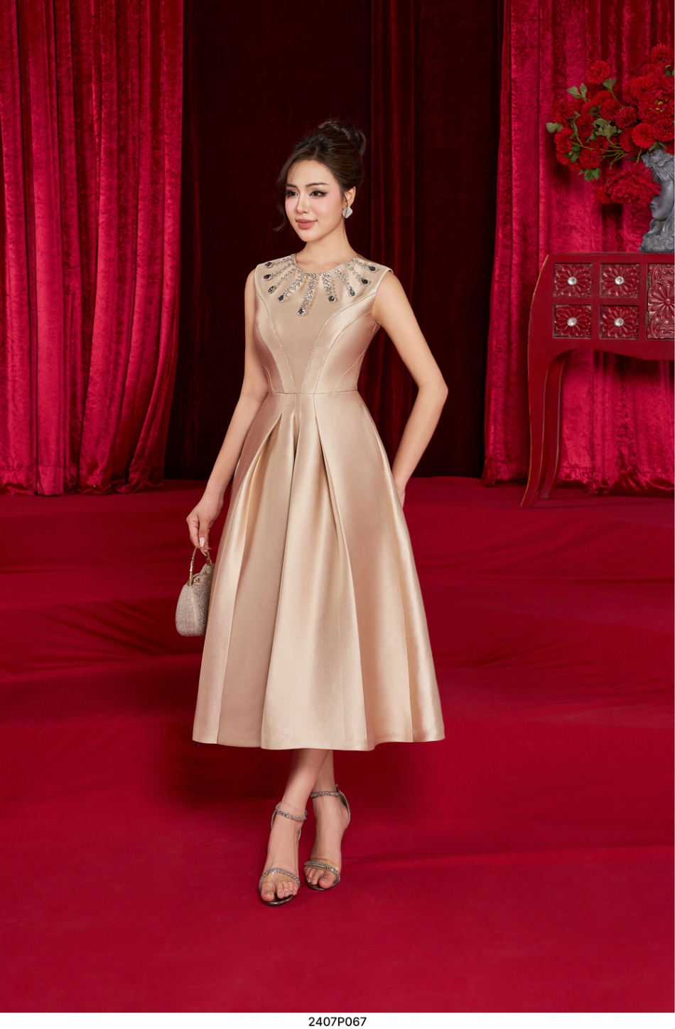 Đầm Xòe - Elysia Dress - Kem