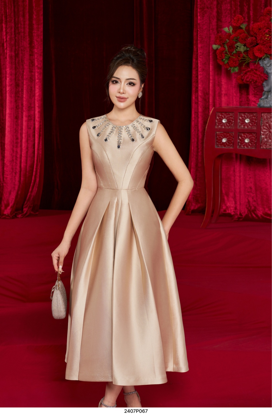 Đầm Xòe - Elysia Dress - Kem