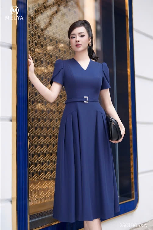 Đầm xòe - Navie Dress - Xanh navy
