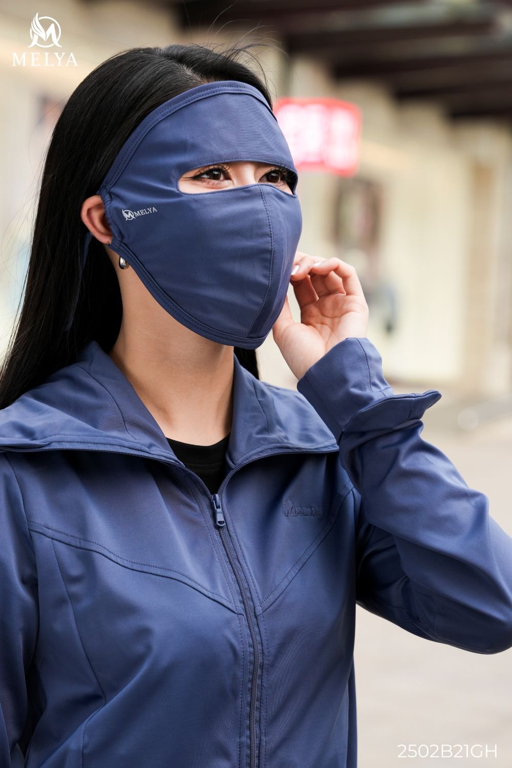 Khẩu trang che phủ toàn diện mặt Mesun - Màu Gray Blue