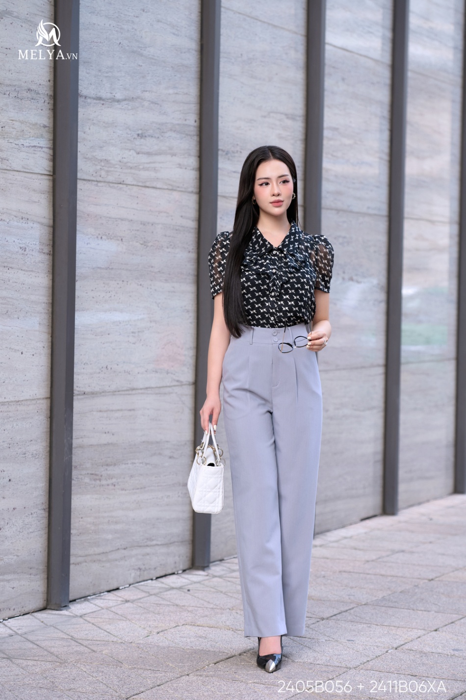 Quần Suông - Basic Xám