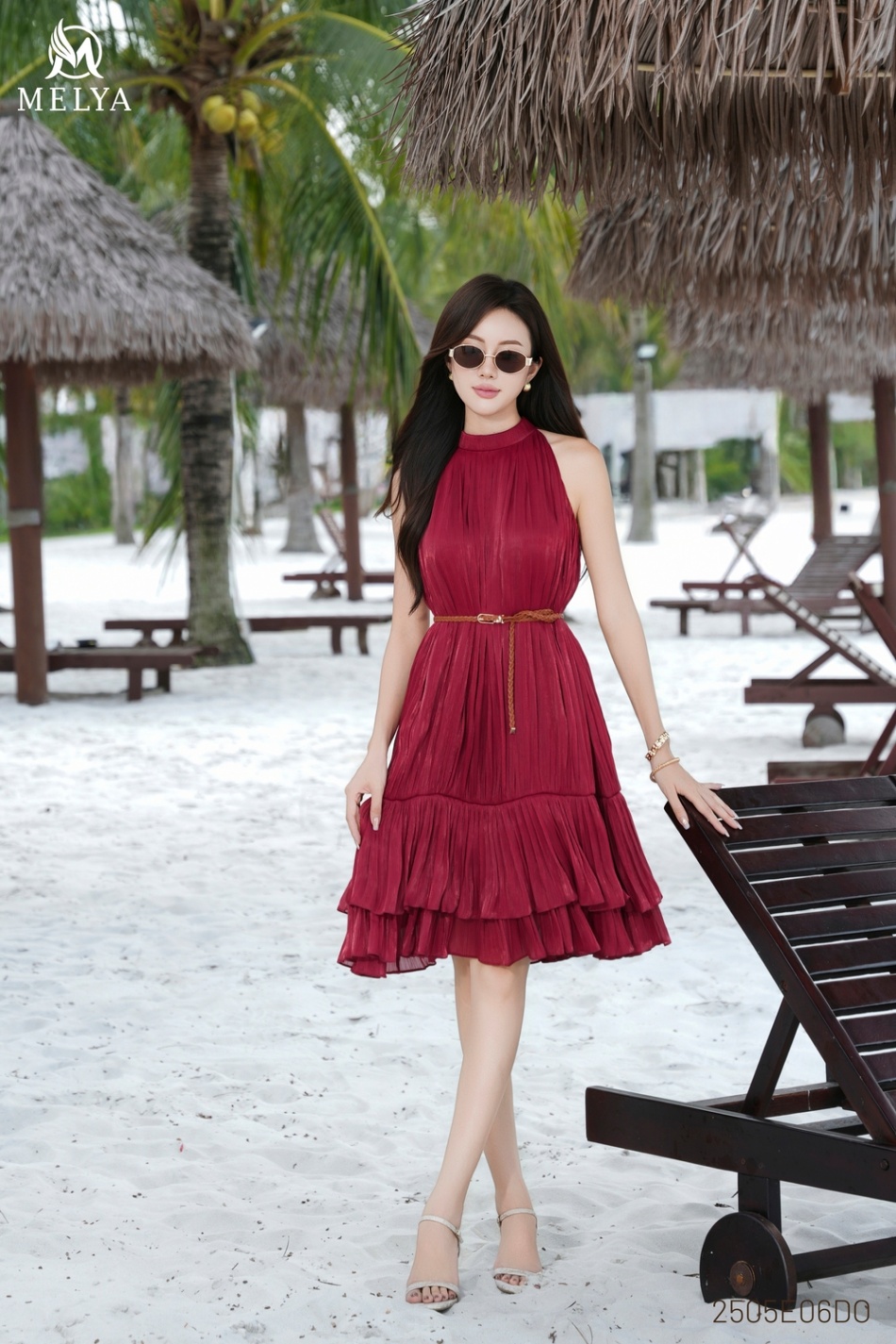 Đầm - Lina dress - Đỏ đô