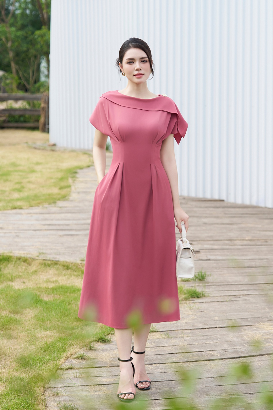 Đầm xòe - Pink Reverie dress - Hồng đỗ