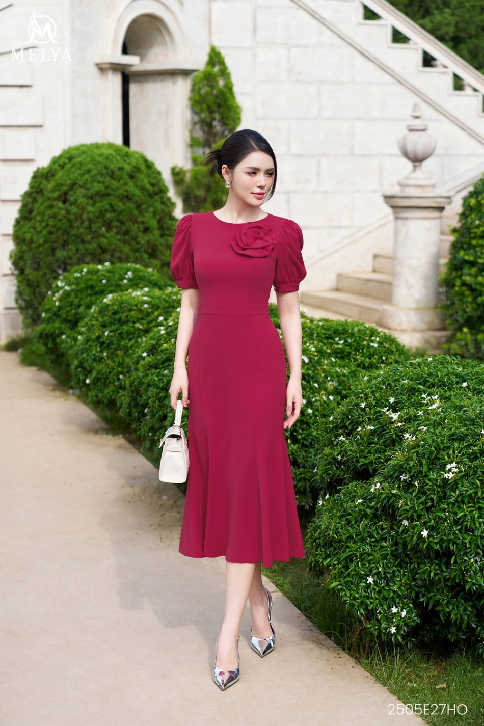 Đầm đuôi cá - Lotus Grace dress - Hồng sen