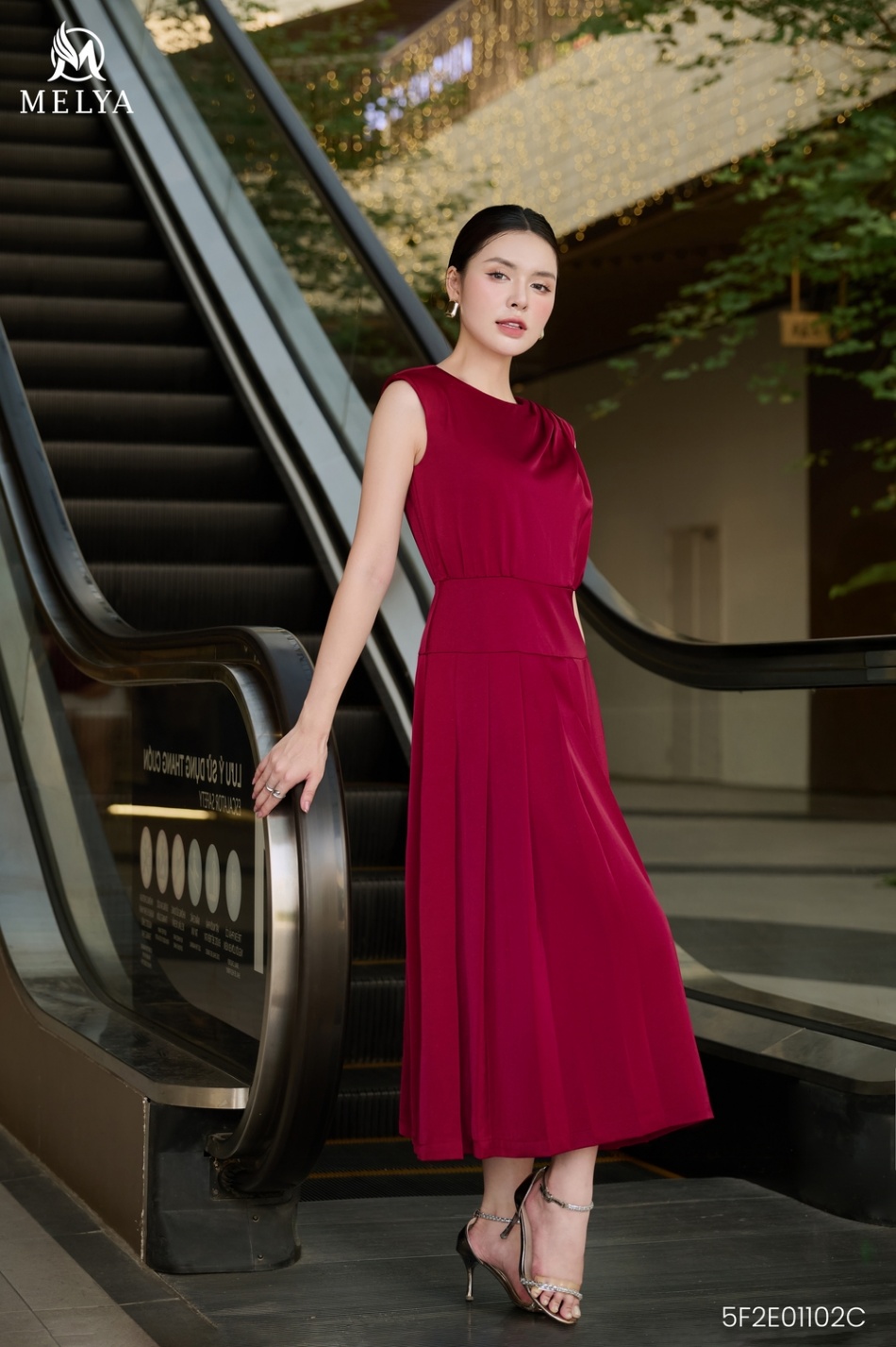 Đầm xòe - Luxe Twilight - Đỏ đô