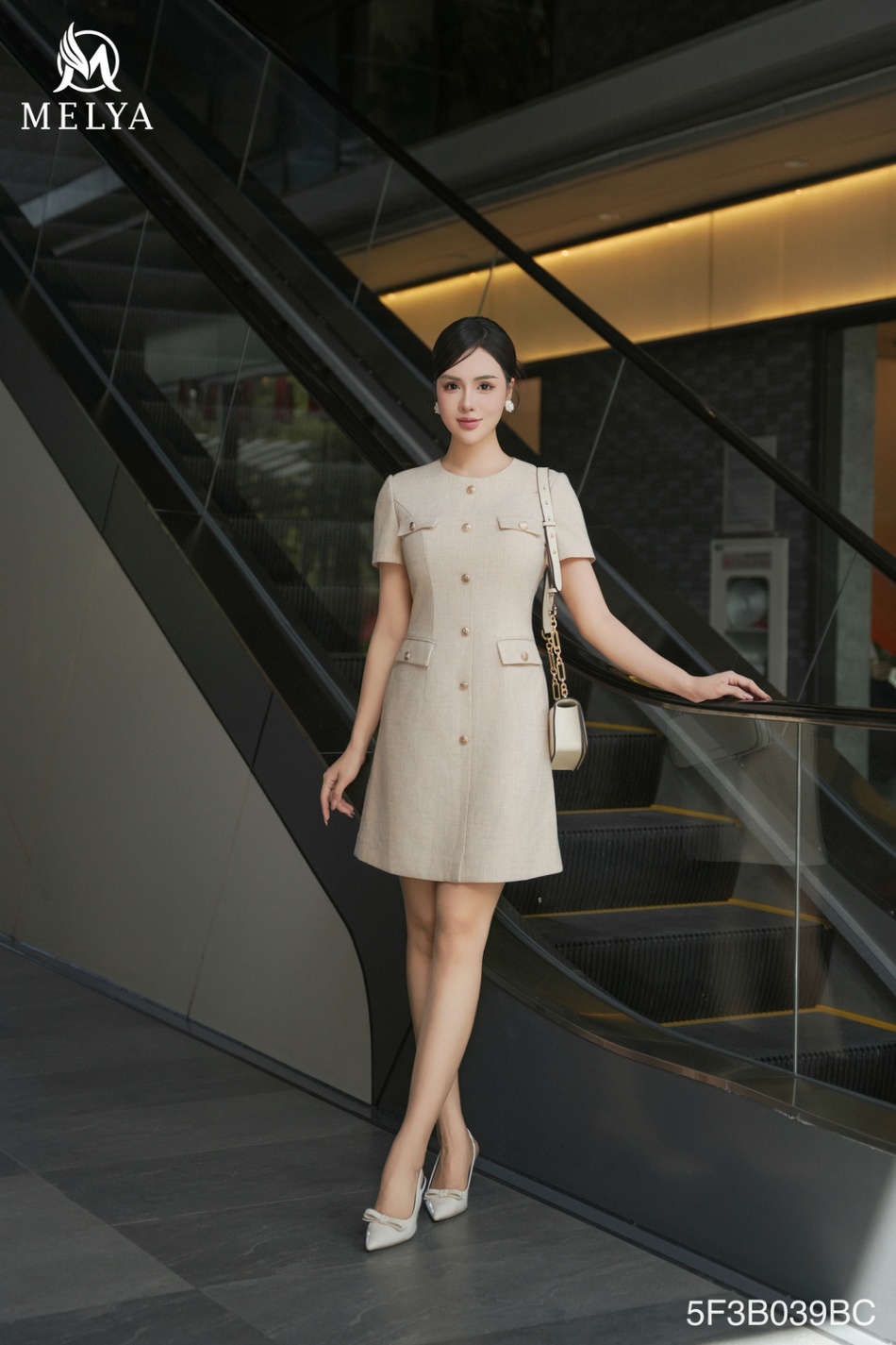Đầm A - Twill Chic dress - Be