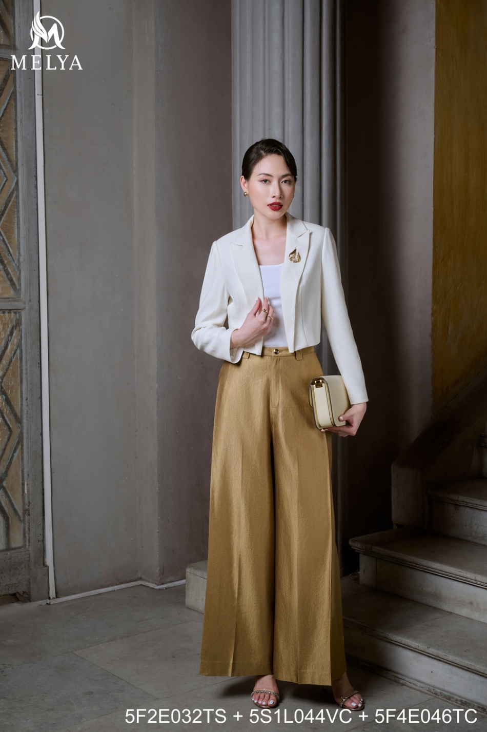 Áo vest lửng - Celeste vest - Trắng