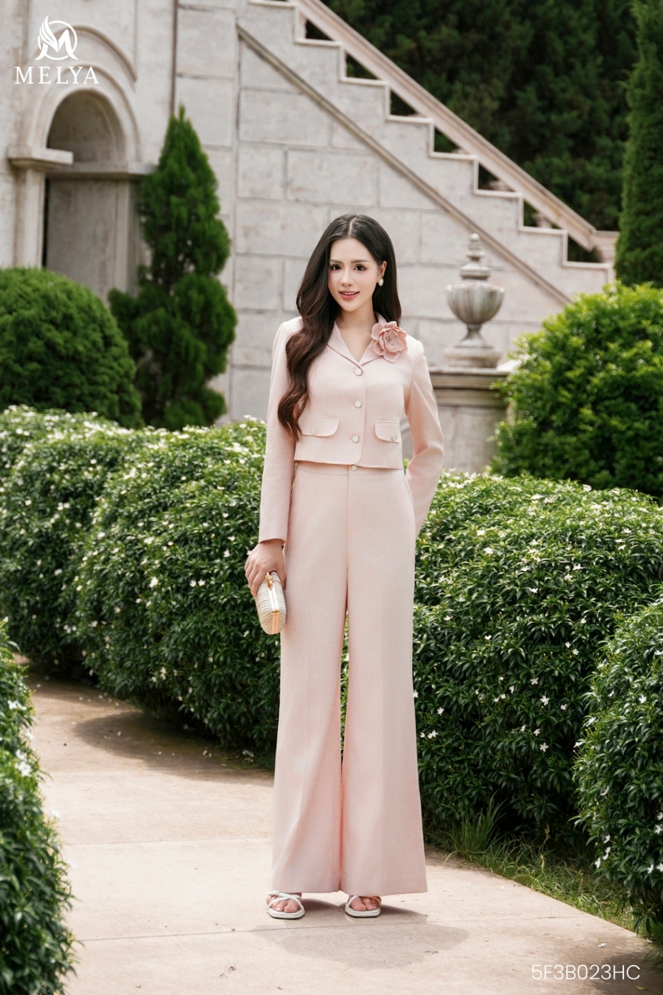 Áo Vest lửng- Camellia Mist- Hồng