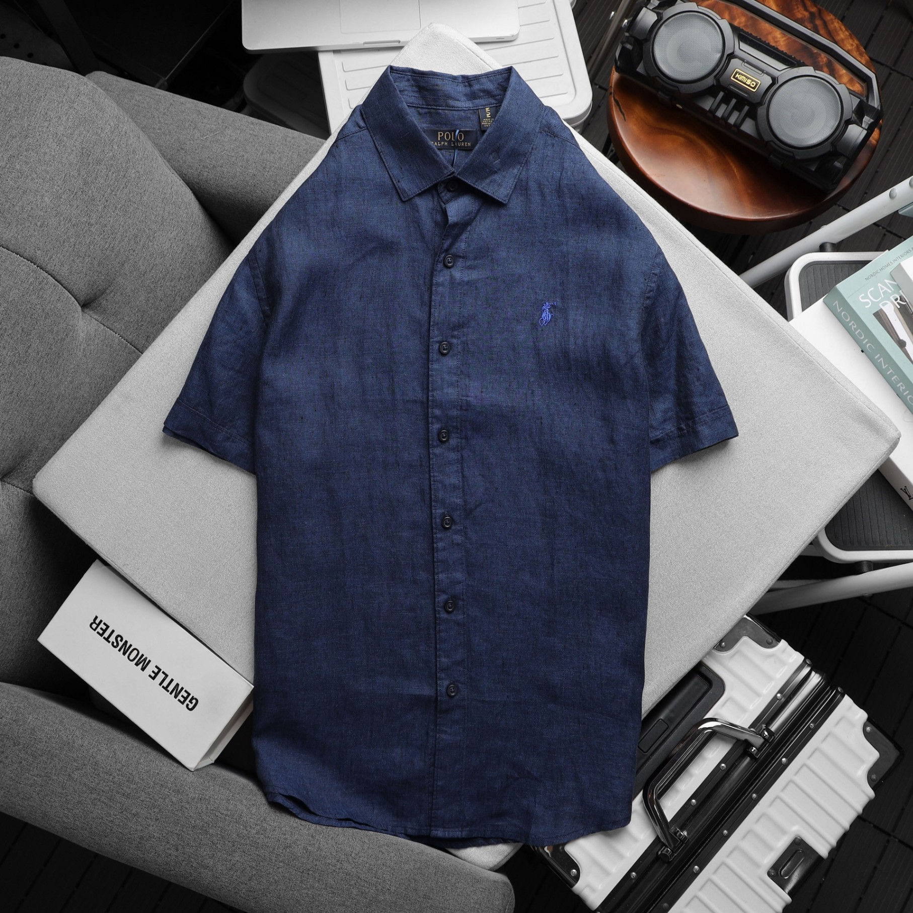 SƠMI TAY NGẮN POLO LINEN