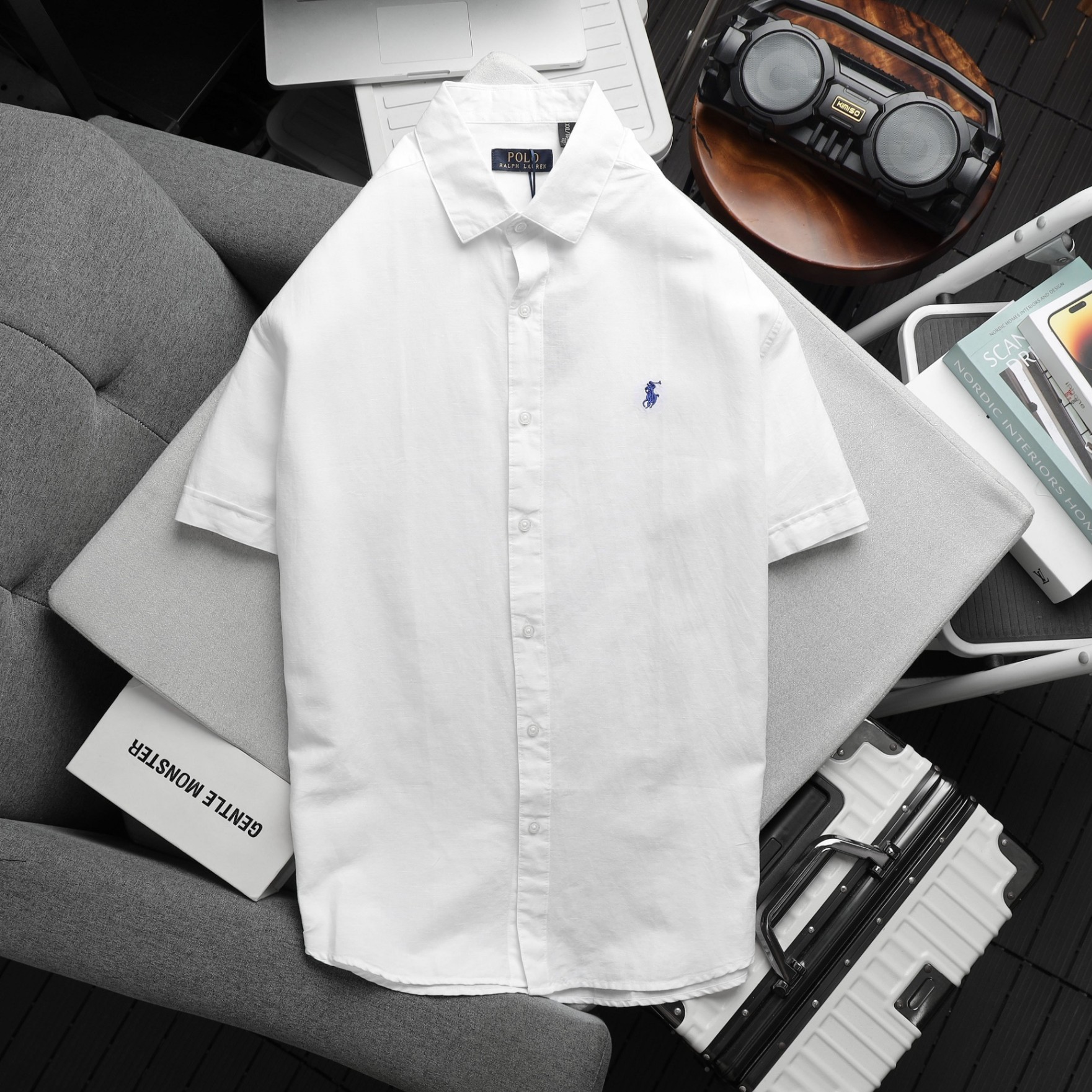 SƠMI TAY NGẮN POLO LINEN