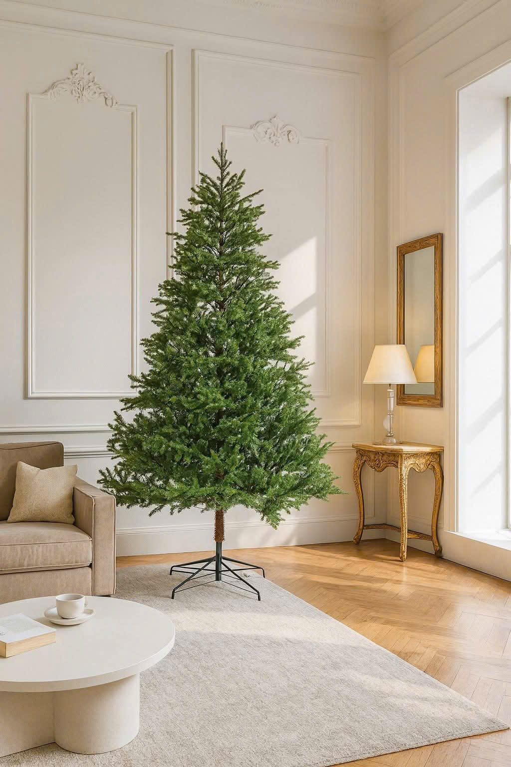 1320 BRANCHES 80%PE GREEN HOLLAND PINE - CÂY THÔNG XANH HÀ LAN 80%PE 240CM W25