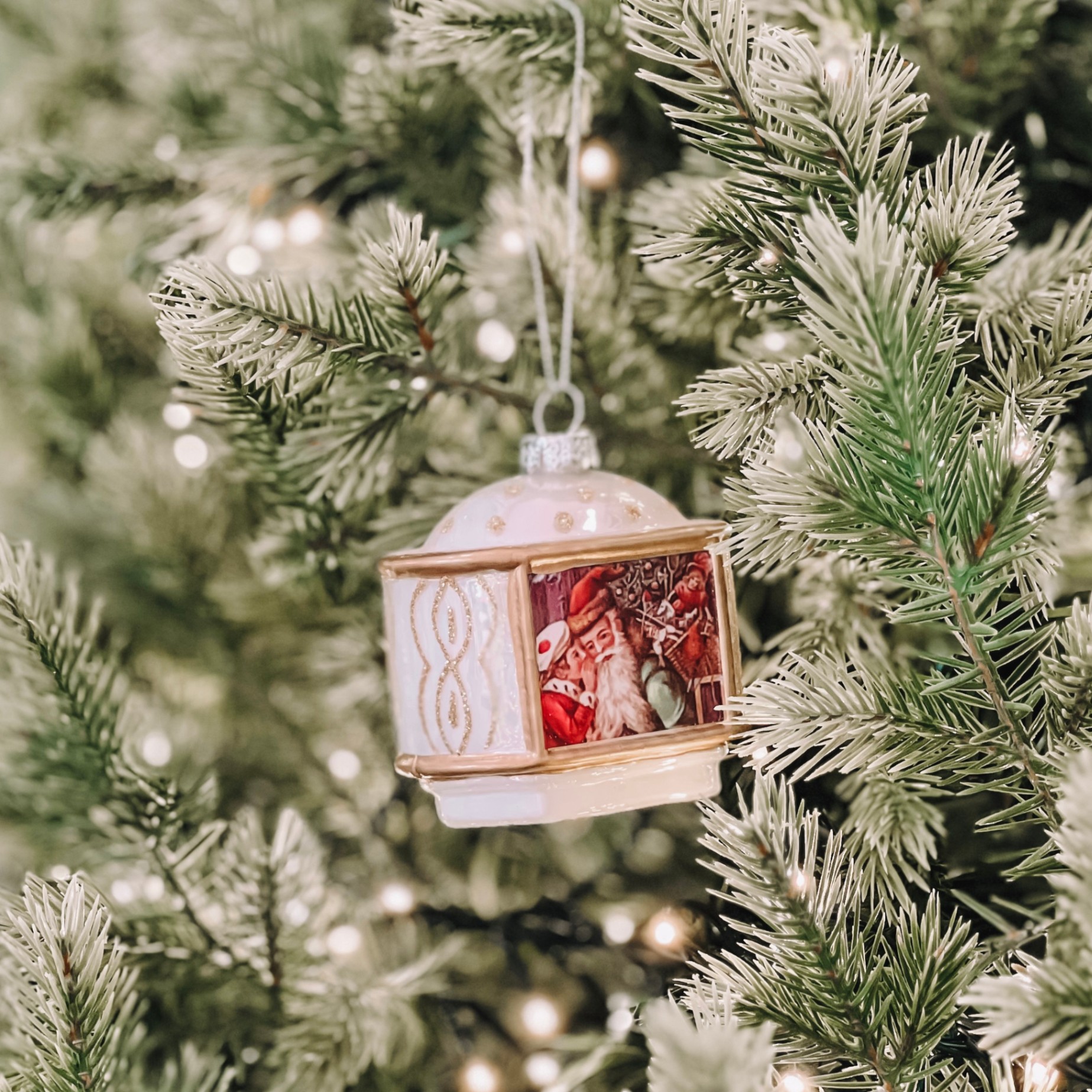 Glass Gift Box Ornament W23 - Đồ Treo Hình Hộp Quà Thủy Tinh