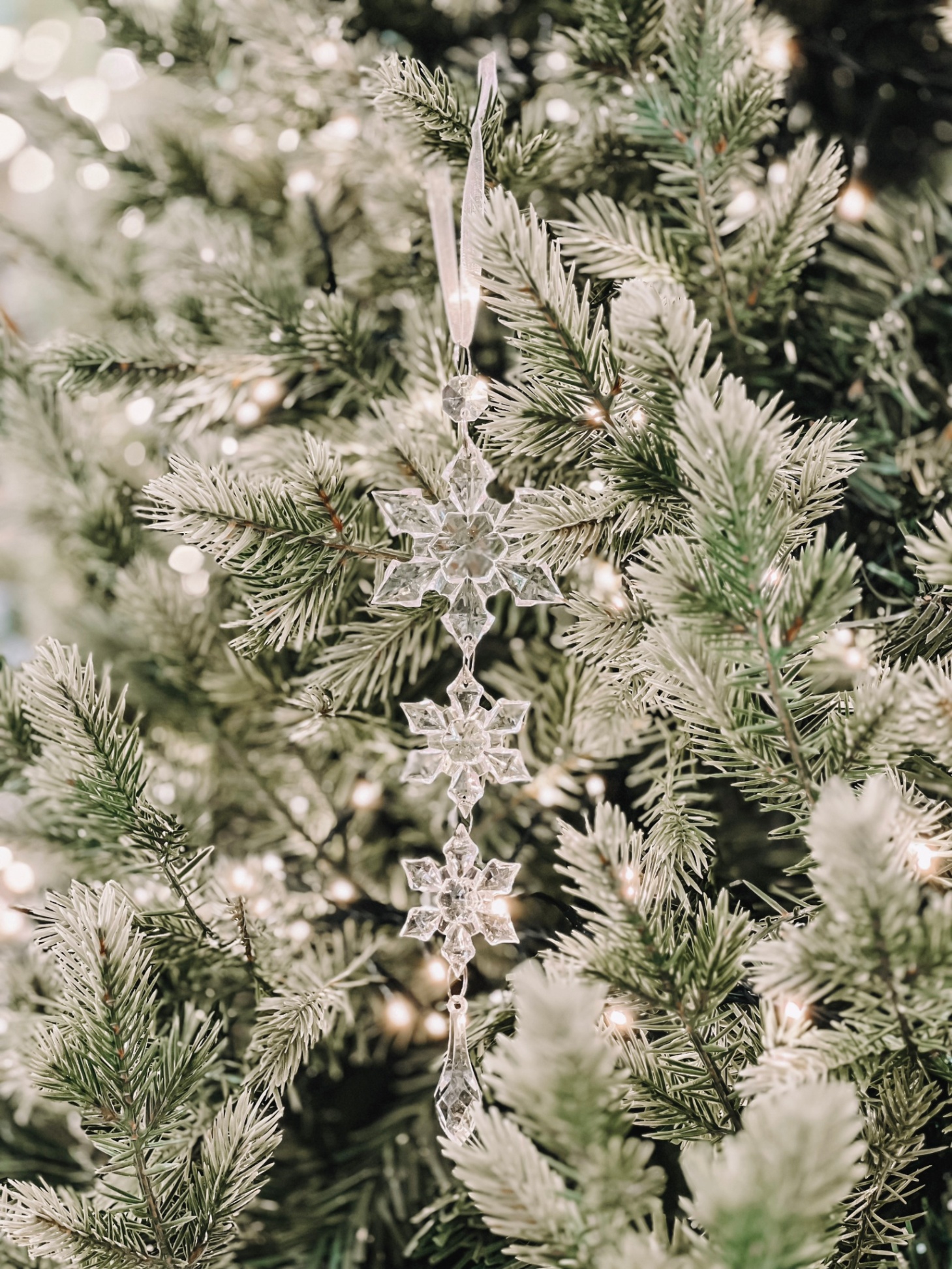 Three Snowflake Ornament W23 - Dây Treo 3 Hoa Tuyết