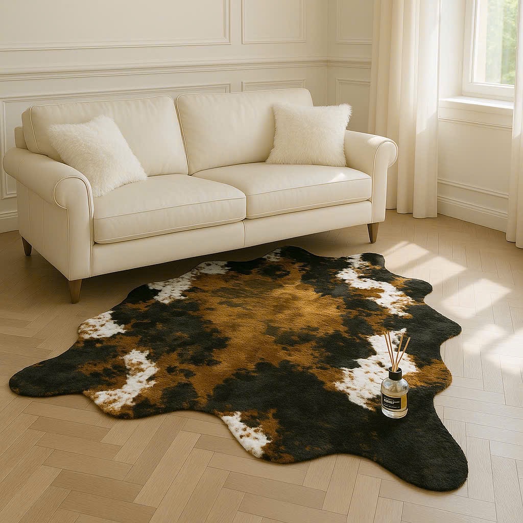 Plush Cow/ Zebbra/ Deer Fake Fur Carpet 140*200cm - Thảm Giả Lông Thú 140*200cm -3