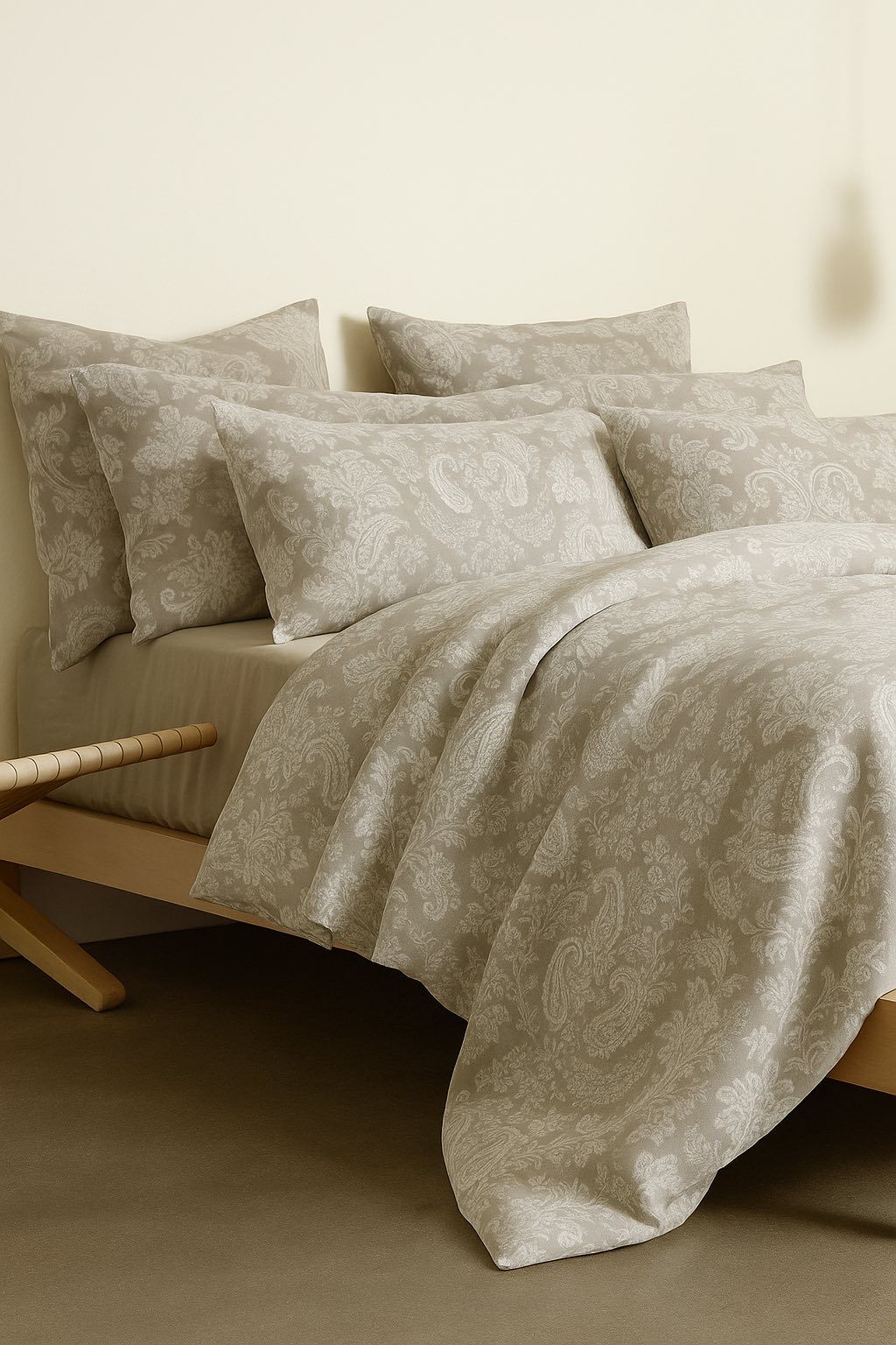 Autumn Cotton Bedding Set 5- Bộ Drap Mùa Thu Cotton Ai Cập 5 Món M10