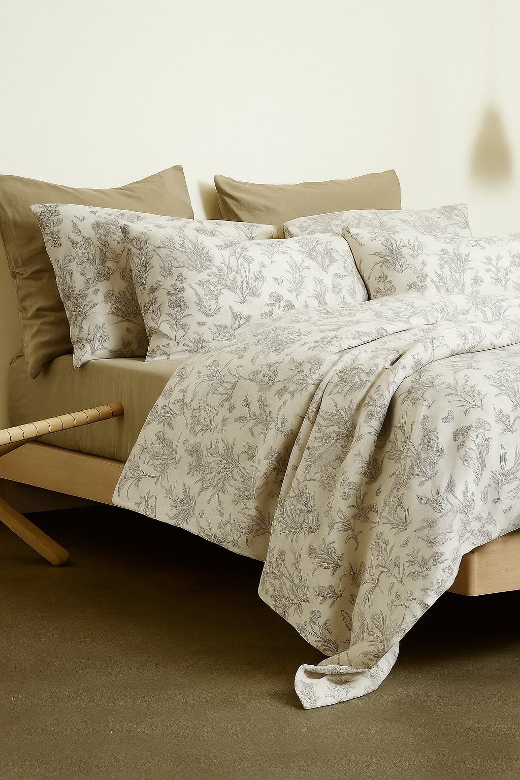 Autumn Cotton Bedding Set 5- Bộ Drap Mùa Thu Cotton Ai Cập 5 Món M4