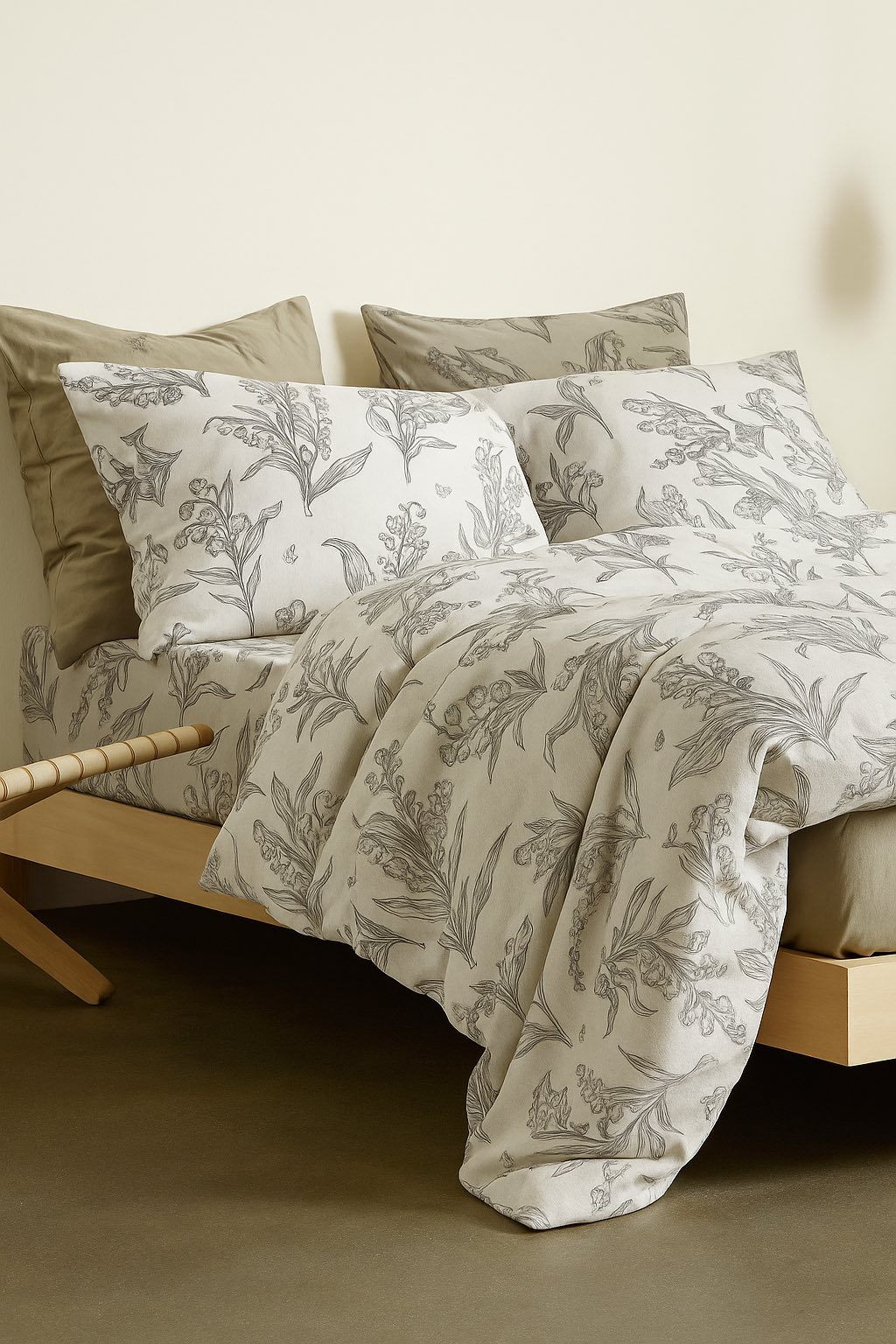 Autumn Cotton Bedding Set 5- Bộ Drap Mùa Thu Cotton Ai Cập 5 Món M3