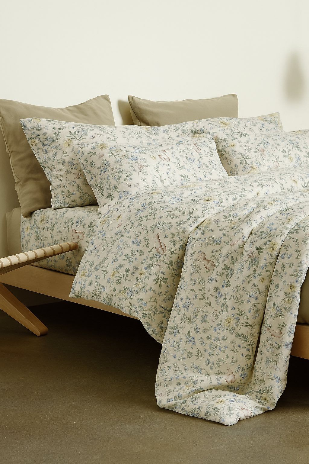 Autumn Cotton Bedding Set 5- Bộ Drap Mùa Thu Cotton Ai Cập 5 Món M6