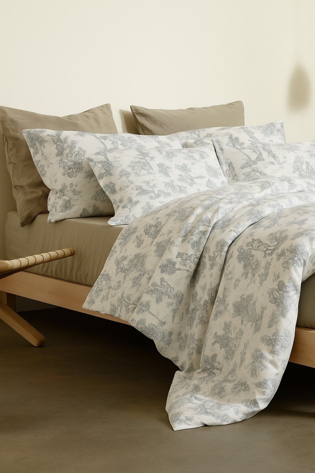 Autumn Cotton Bedding Set 5- Bộ Drap Mùa Thu Cotton Ai Cập 5 Món M11