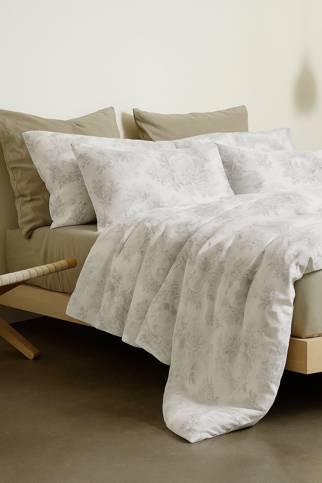 Autumn Cotton Bedding Set 5- Bộ Drap Mùa Thu Cotton Ai Cập 5 Món M2