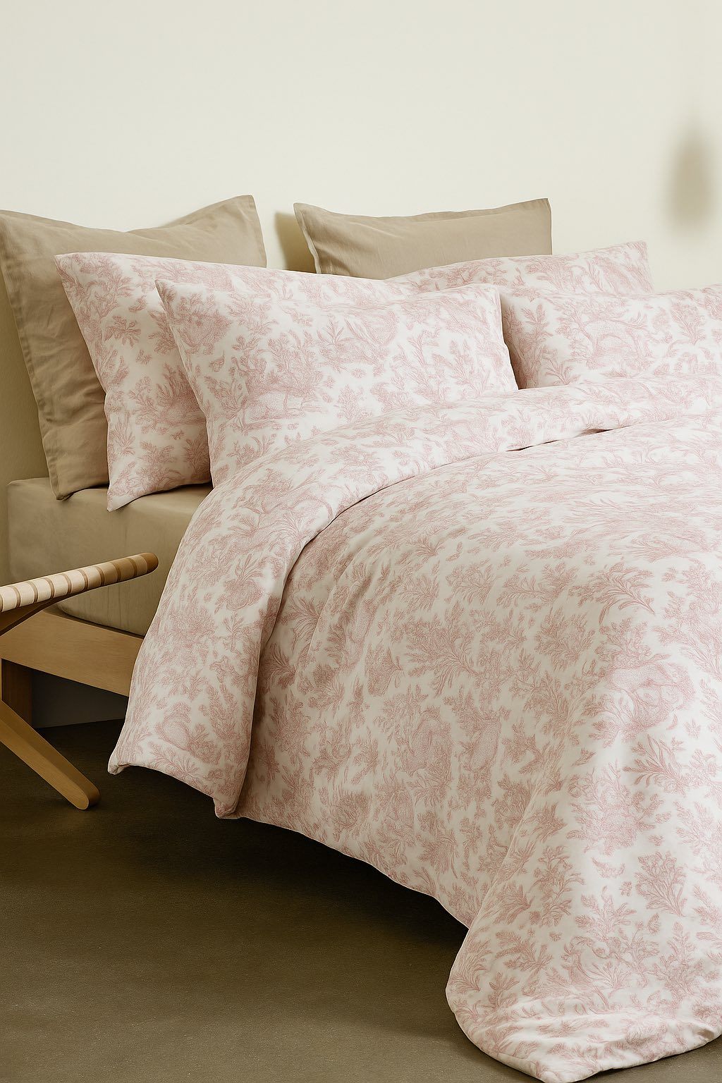 Autumn Cotton Bedding Set 5- Bộ Drap Mùa Thu Cotton Ai Cập 5 Món M1