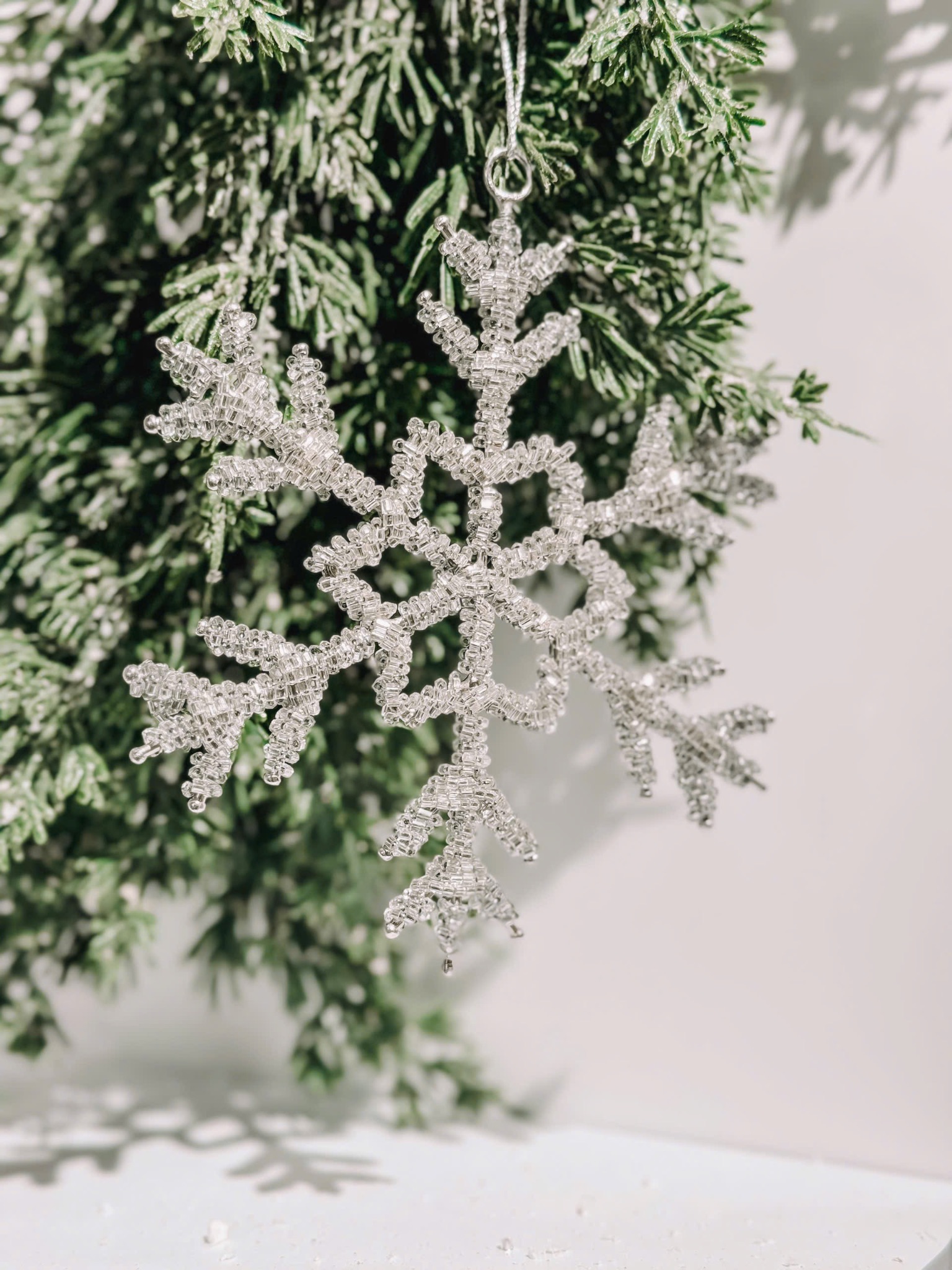 Beading Snowflake Ornament - Hoa Tuyết Đính Cườm