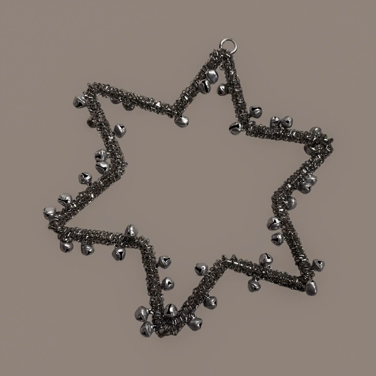 Bell Beaded Star Ornament