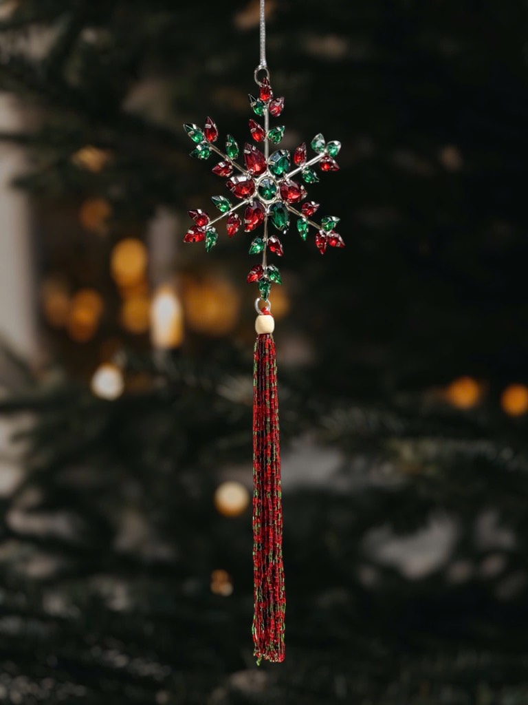 Crystal Snowflake Tassel