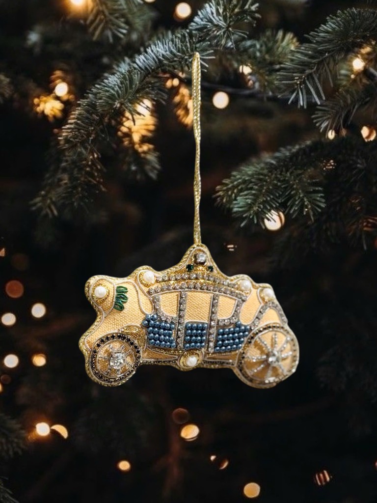 Fabric Embroidered Royal Car Ornament