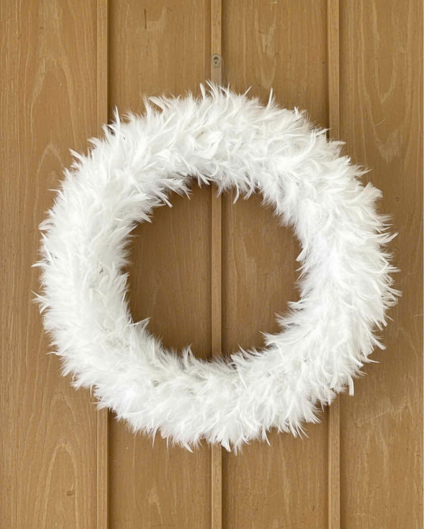 Feather Wreath - Vòng Treo Lông Vũ Lớn