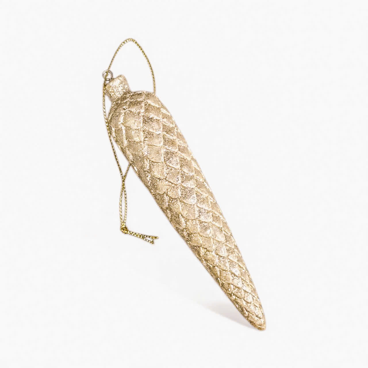 Gold Pine Cone Long Style - Quả Thông Vàng Dài