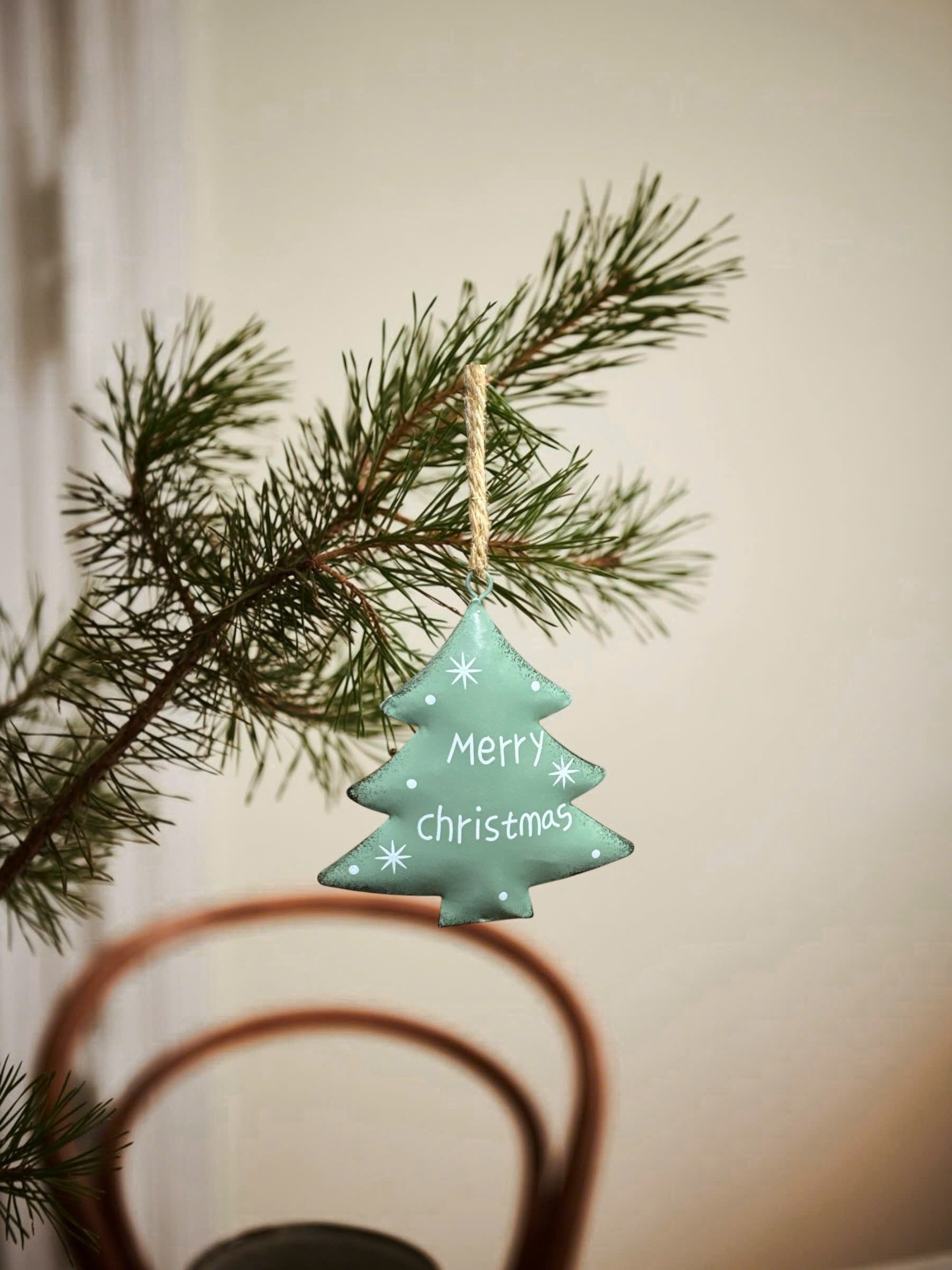 Iron Christmas tree Ornament - Đồ Treo Hình Cây Thông Bằng Sắt
