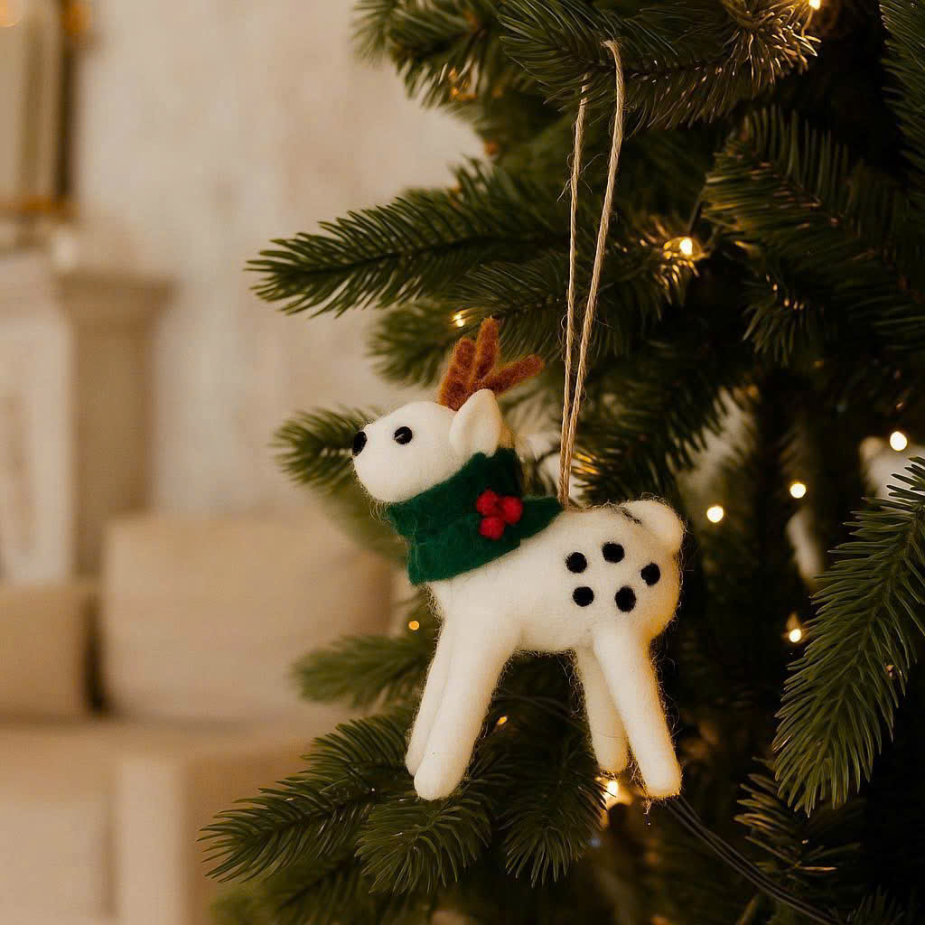 Ornament Reindeer - Đồ Treo Tuần Lộc Bông