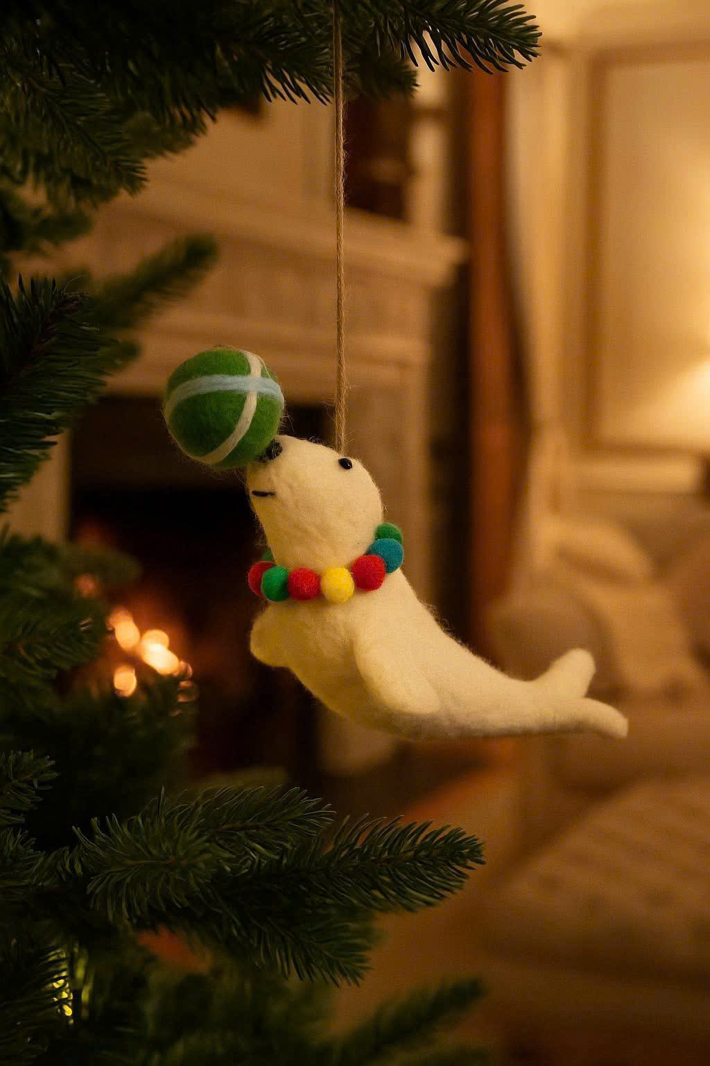 Ornament Seal Circus Ball - Đồ Treo Hải Cẩu Xiếc Bóng