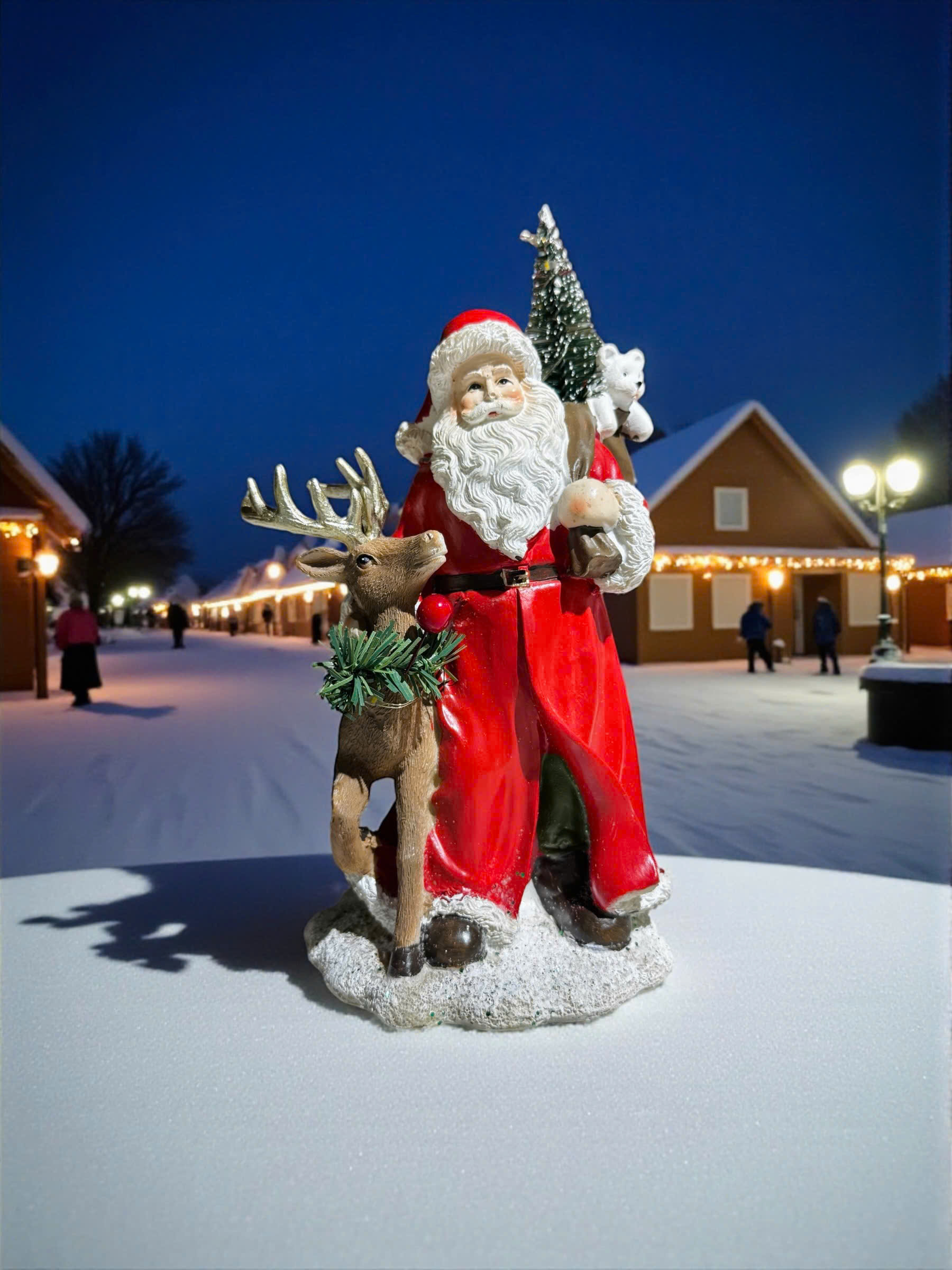Santa Claus With Deer - Tuần Lộc Và Ông Già Noel W25
