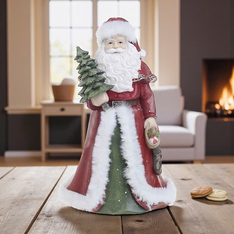 Santa Holding Gift Sparkling Light H23 - Ông Già Noel Ôm Quà W25