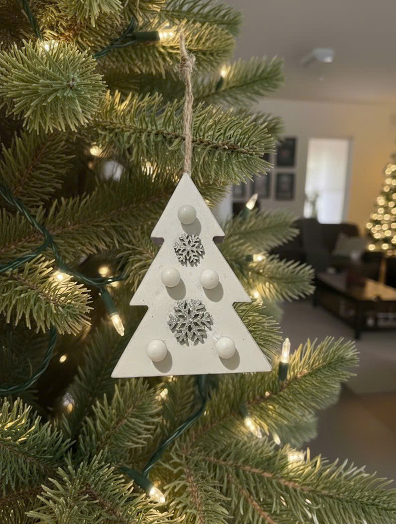 Wooden Christmas Tree - Đồ Treo Thông Gỗ 12.6*3*16CM