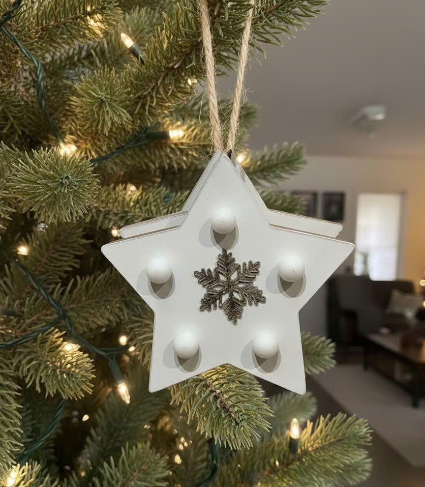 Wooden Star - Đồ Treo Ngôi Sao Gỗ 12.6*3*16CM