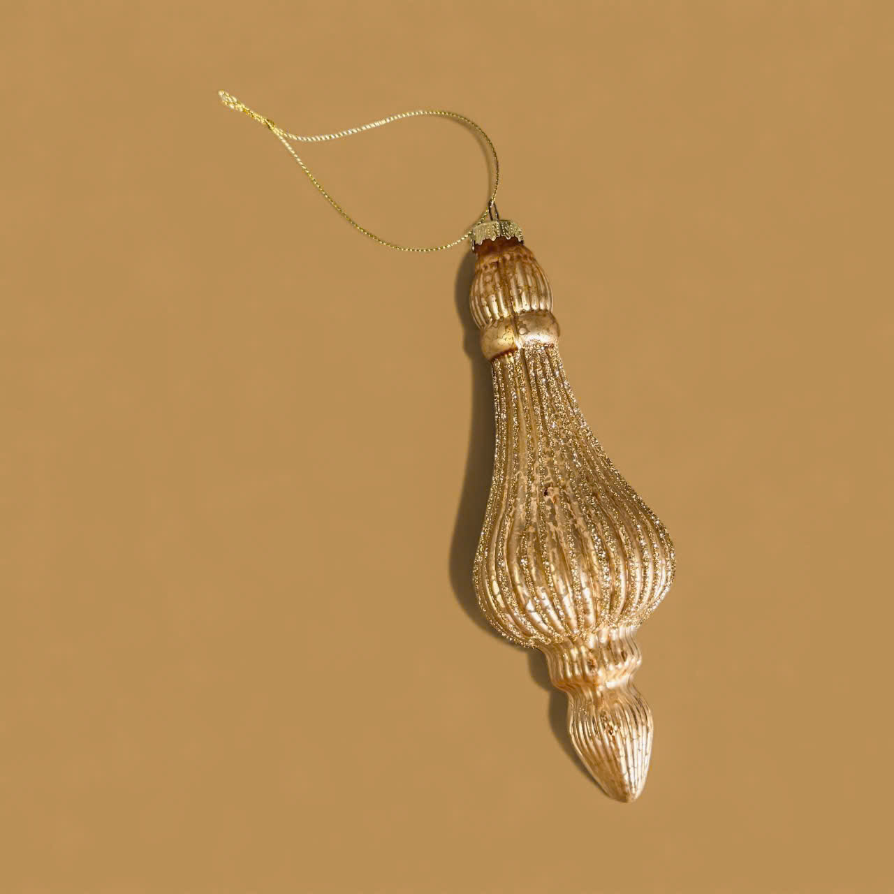 Yellowish Color Glass Hanging Icecle - Đồ Treo Trụ Băng Thủy Tinh