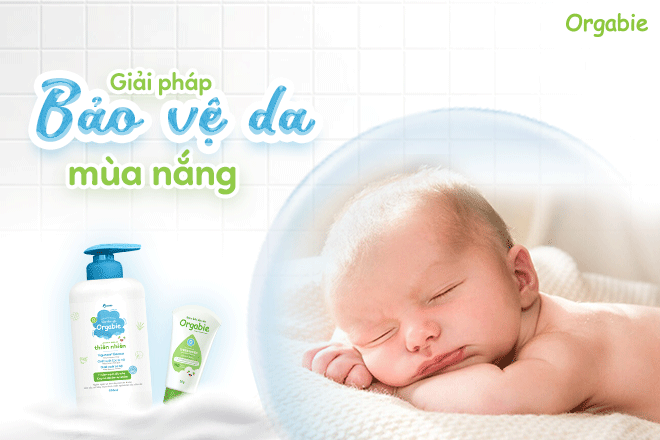Bộ đôi chăm da mùa nóng cho con - Orgabie