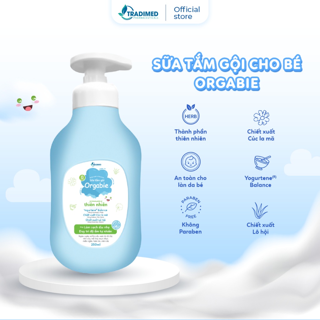 Sữa tắm gội trẻ em 250ml